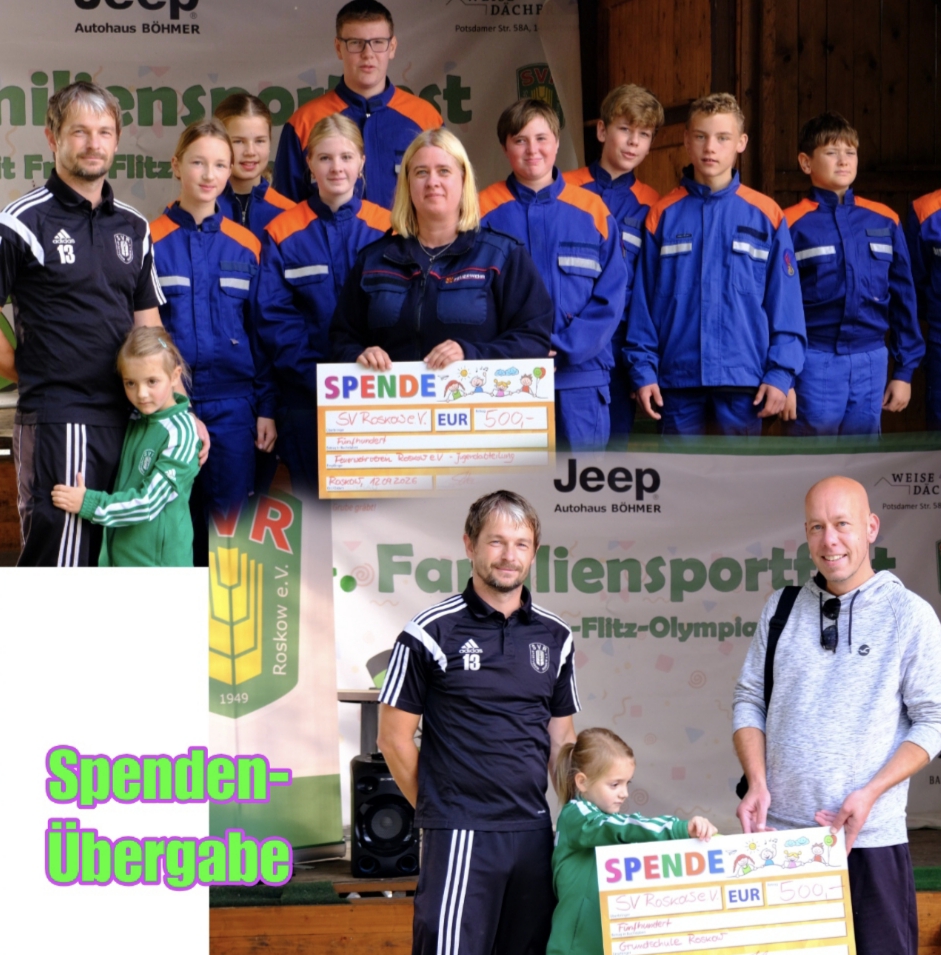 Spenden an FFW u. Grundschule